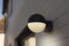 Lampa zewnętrzna kinkiet nowoczesna minimalistyczna kula szara aluminiowa LOOMA IP54 5138001118 LUTEC